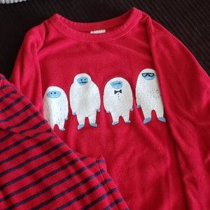 Lands End Boys Fleece Pajamas